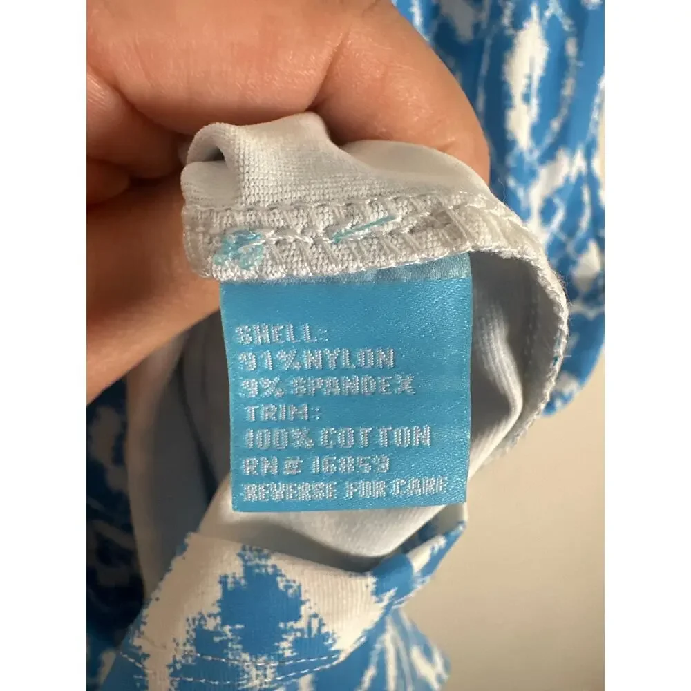 J McLaughlin Catalina Cloth Shift Dress Sleeveless Womens Size M Blue - Picture 8 of 9